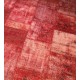 Red Handmade Patchwork Carpet