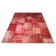 Red Handmade Patchwork Carpet