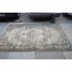 Green and Beige Faded Rug