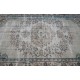 Green and Beige Faded Rug