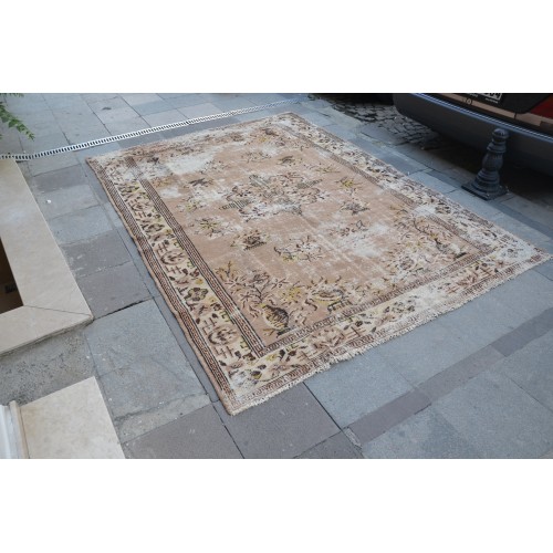 Brown Oushak Rug