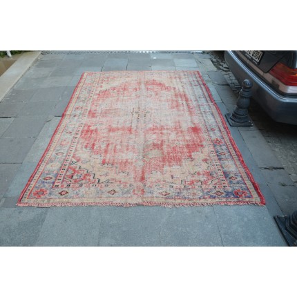 Red Oushak Rug