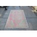 Beige and Pink Oushak Rug