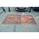  Red Faded Rug