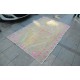 Beige and Pink Oushak Rug