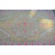 Beige and Pink Oushak Rug