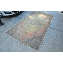 Faded Oushak Rug