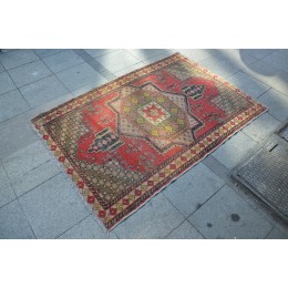 Red Oushak Rug