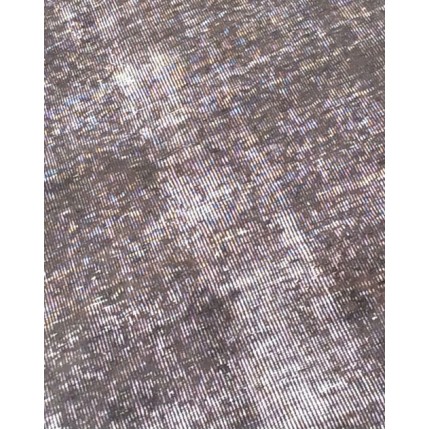 Grey Handmade Vintage Overdyed Turkish Carpet