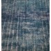  Blue Handmade Vintage Overdyed Turkish Carpet