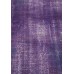 Purple Handmade Vintage Overdyed Turkish Carpet