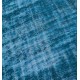 Blue Handmade Vintage Overdyed Turkish Carpet