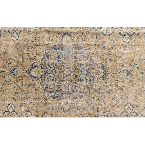 Multicolor Handmade Vintage Overdyed Turkish Carpet