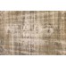 Beige Handmade Vintage Overdyed Turkish Carpet