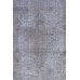 Grey Handmade Vintage Overdyed Turkish Carpet