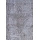 Grey Handmade Vintage Overdyed Turkish Carpet