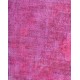 Pink Handmade Vintage Overdyed Turkish Carpet