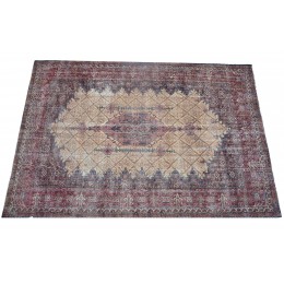  Multicolor Handmade Vintage Overdyed Turkish Carpet