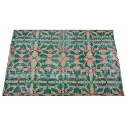 Multicolor Handmade Vintage Overdyed Turkish Carpet