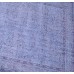 Blue Handmade Vintage Overdyed Turkish Carpet