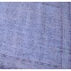 Blue Handmade Vintage Overdyed Turkish Carpet