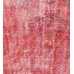  Red Handmade Vintage Overdyed Turkish Carpet
