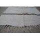 White Stripe Hemp Rug