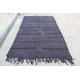 Black Stripe Hemp Rug