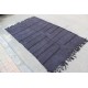 Black Stripe Hemp Rug