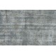 Grey Handmade Vintage Overdyed Turkish Carpet