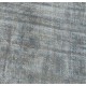 Grey Handmade Vintage Overdyed Turkish Carpet