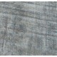 Grey Handmade Vintage Overdyed Turkish Carpet