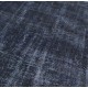 Black Handmade Vintage Overdyed Turkish Carpet