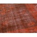  Orange Handmade Vintage Overdyed Turkish Carpet
