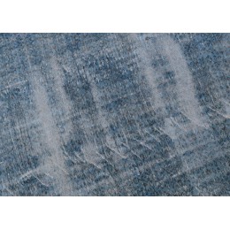 Blue Handmade Vintage Overdyed Turkish Carpet
