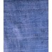 Blue Handmade Vintage Overdyed Turkish Carpet