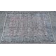 Grey Handmade Vintage Overdyed Turkish Carpet