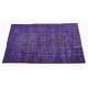  Purple Handmade Vintage Overdyed Turkish Carpet