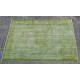 Green Handmade Vintage Overdyed Turkish Carpet