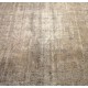 Beige Handmade Vintage Overdyed Turkish Carpet