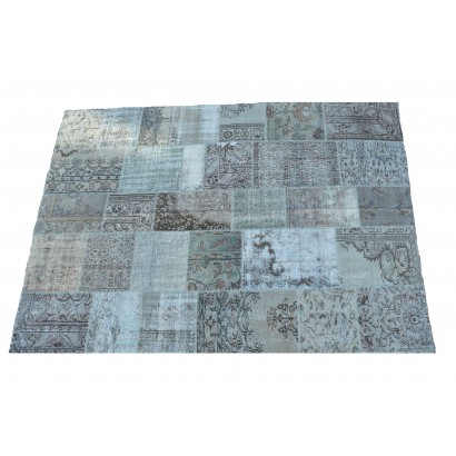  Grey Handmade Patchwork Carpet