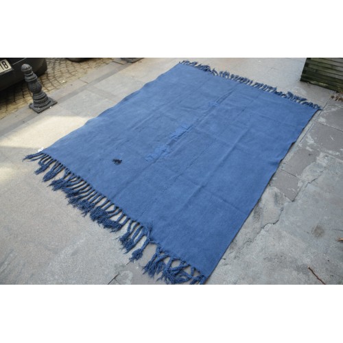 Blue Hemp Rug