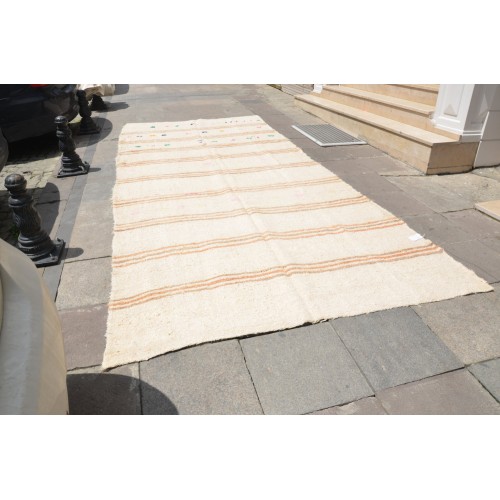  White Hemp Oversized Rug