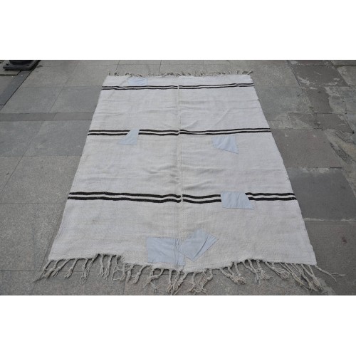  White Hemp Rug