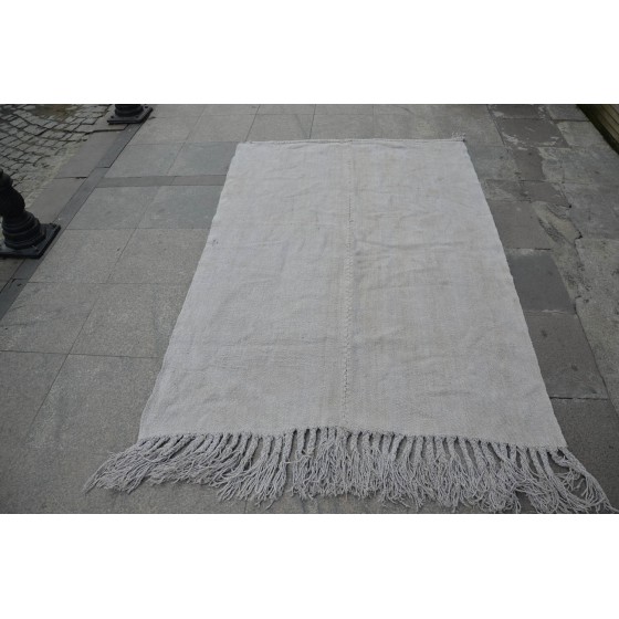 Beige Hemp Rug